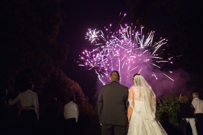 Foto Musik-Feuerwerk anl. einer Hochzeit in Morenhoven